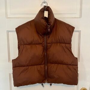 Brown Puffer Vest